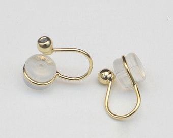 Boucles d'oreilles à clip,Boucles d'oreilles non percées avec perles,Clips de manchette,Boucles d'oreilles clip invisible sur le lobe d'oreille,Boucles d'oreilles antidouleur,Cadeau pour elle