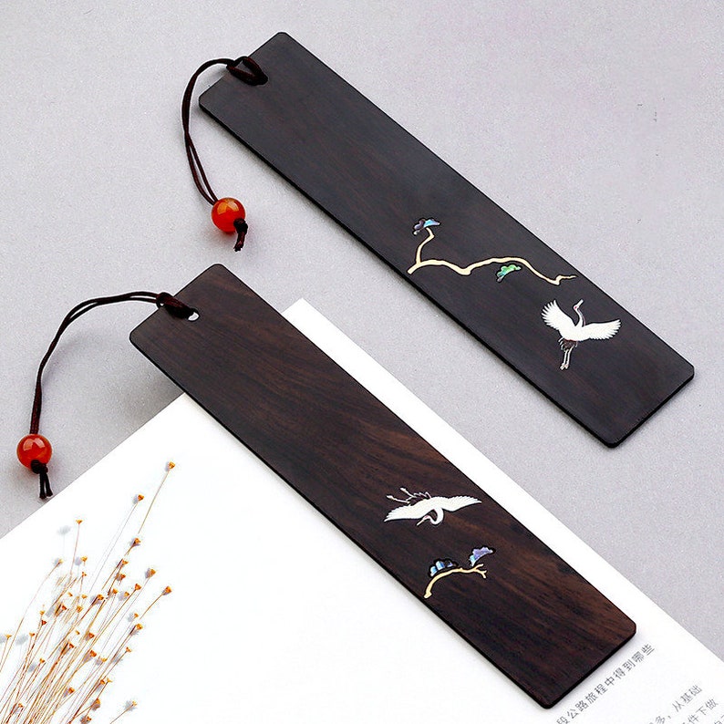 Rustic Bookmarks Wooden Japan Design Slim High Quality Ancient Bookmark