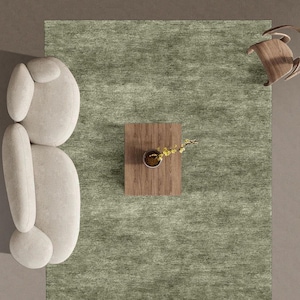 Green Rug/Green Hand Tufted Rug/9x12/8x10/7x10/6x9/5x8/4x6...