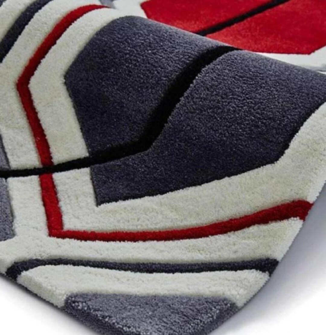 Hand Tufted 9x12 Plush Pile Rug | Modern Geometric Area Rug | Artisan ...
