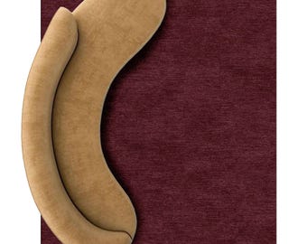Hand Tufted Elegant Maroon Rug | 9x14 Boho Minimalist Rug | Plush Wine Rug | Bedroom Luxury Rug | Minimalist Rug for Living Room, Guest Room