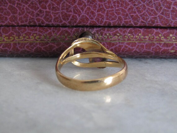 Antique 18k Gold Snake Ring: Victorian Ruby Serpe… - image 6