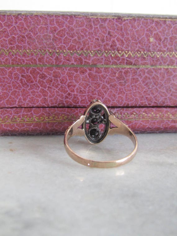Antique Georgian Three Stone Rose Cut Diamond Ring c.… - Gem