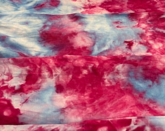 BamBonn Limited Edition Curly Hair Wrap - Preorder - Shipping In February - Hand Dyed - Ice Dye - Bamboo - Organic Cotton - Hair Bonnet