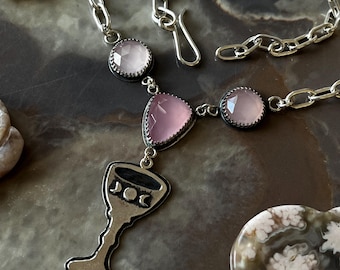 Chalice Necklace with Handmade Adjustable Chain