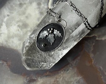 Holly Pendant with Chrome Diopside