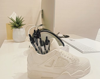 Jordan 4 Inspired Sneaker Concrete Pot
