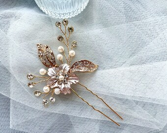 Bridal Vintage Pearl Braided Hair Comb,Wedding rhinestone accessory,Floral  bridesmaid headband,Silver Party headband,Gold leaf headband