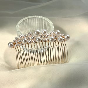 Gold Wedding Hair Comb,Boho Bridal Hair Comb,Pearl Hair Comb,Decorative Comb,Bridesmaid Hair Comb,Bridal Accessory,Wedding Hair Pins