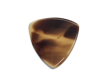 Synth Shell Handmade Guitar Pick, Large Triangle, Faux Tortoiseshell, Plectrum