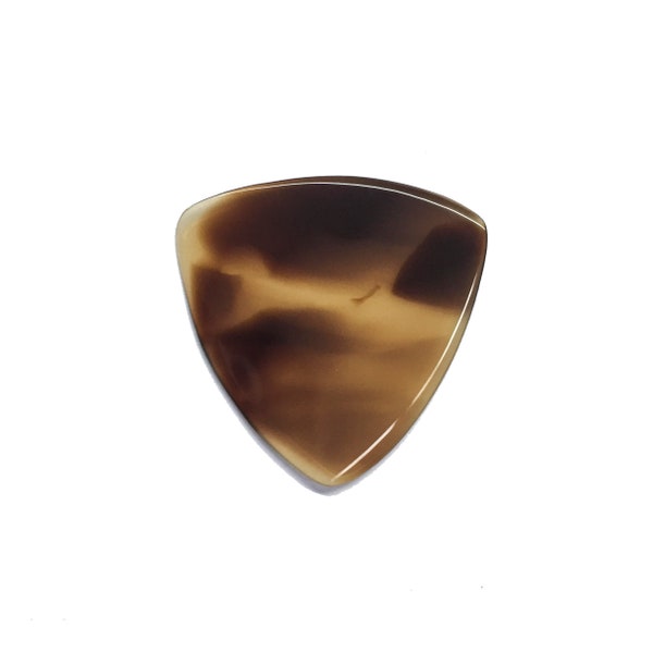 Synth Shell Handmade Guitar Pick, Large Triangle, Faux Tortoiseshell, Plectrum