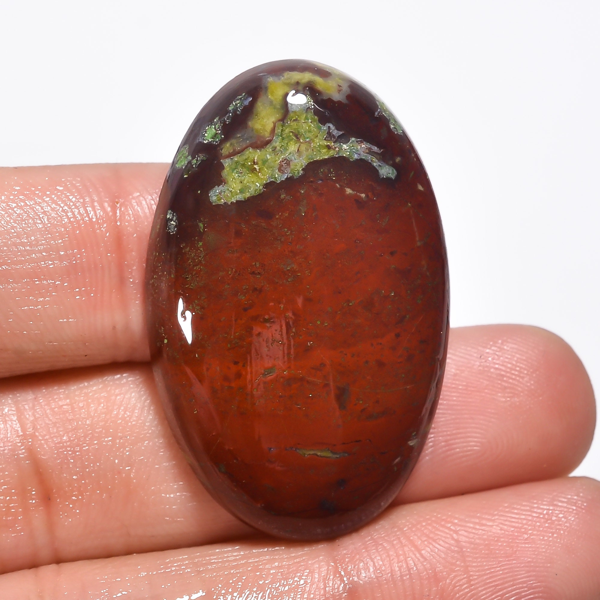 Dragon Blood Jasper 100 Natural Dragon Jasper Oval Shape Etsy