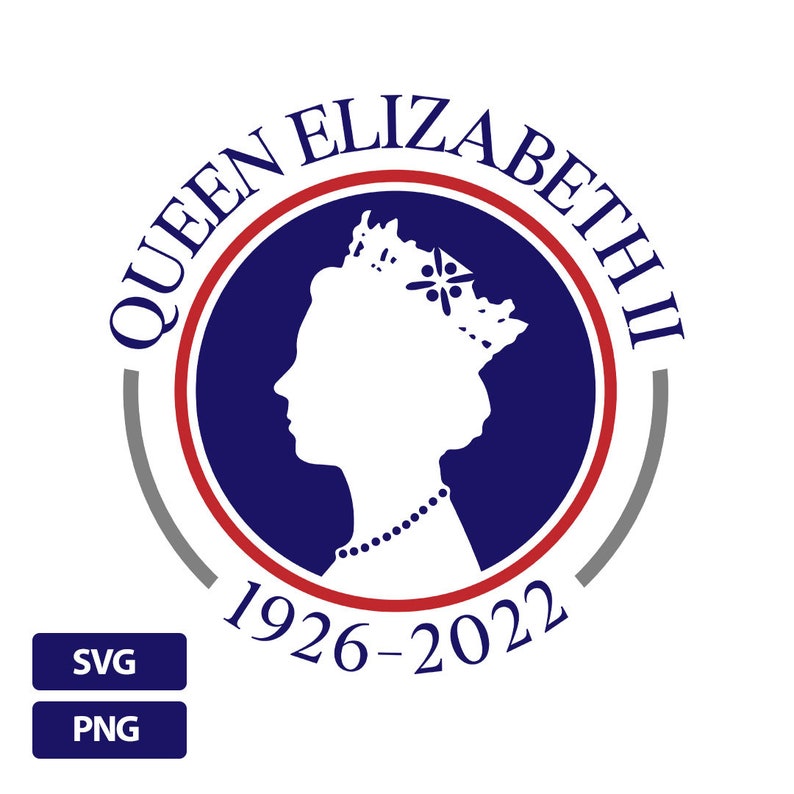 Queen Elizabeth II Emblem 19262022 SVG PNG / Remembrance Emblem