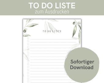To Do List to print or digitally for Goodnotes I A4 + A5 format I PDF file I Digital download