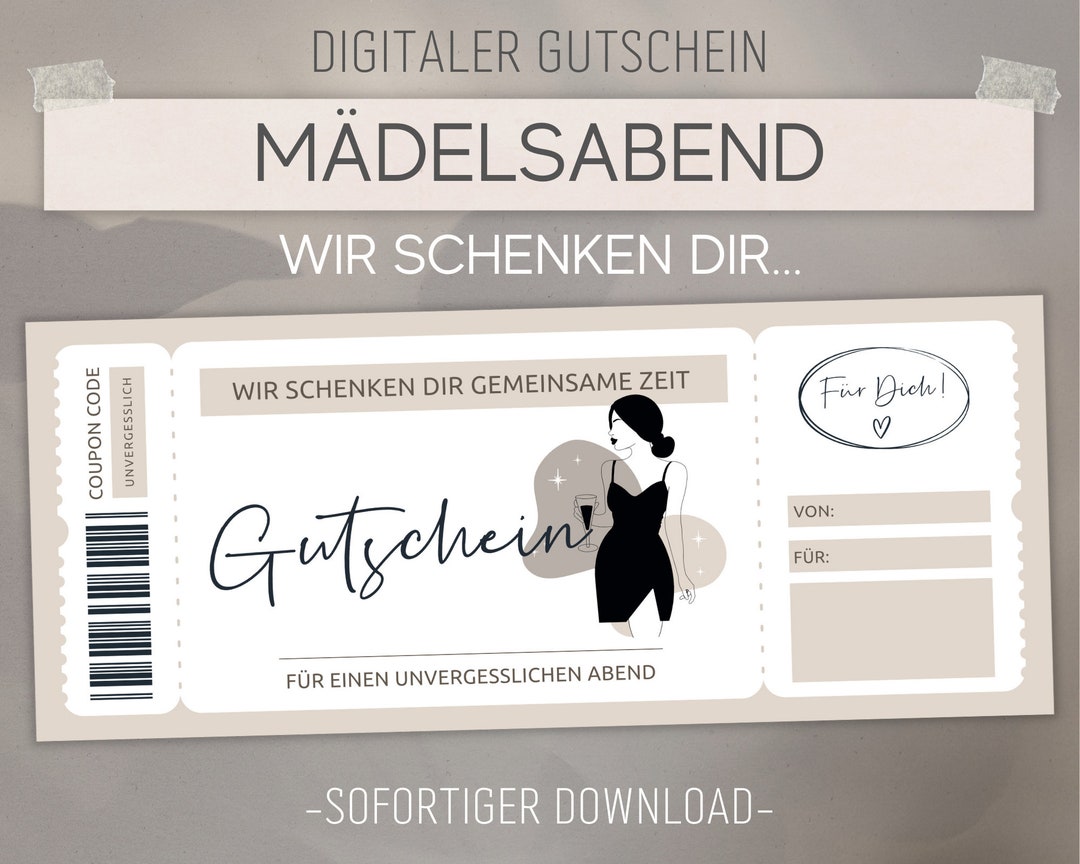 MädelsAbend Gutschein Wir Schenken Dir Gemeinsame Zeit