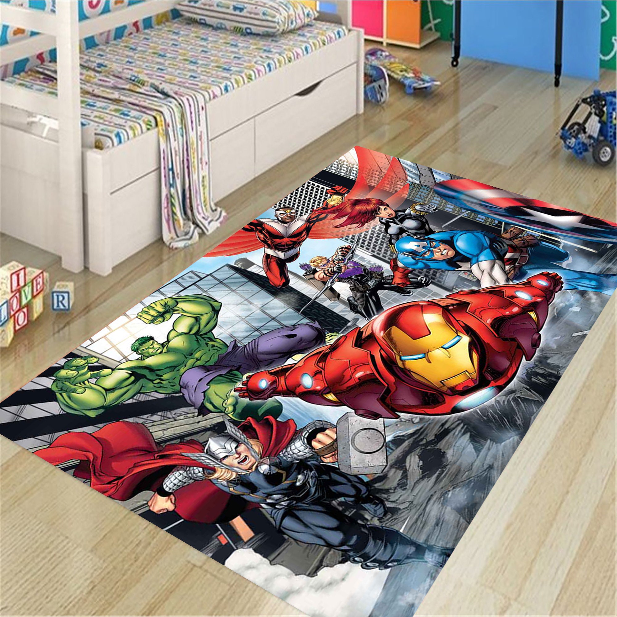 Discover The Avengers Rug, Superhero Fan Decor