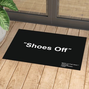 ANMINY Front Doormat Entrance Shoe Mat Waterproof PVC Non Slip Rug