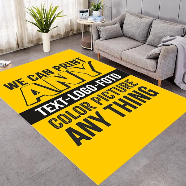 Custom Logo Rug Etsy