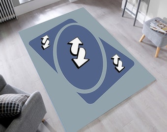 Uno Reverse Card Rug - Etsy