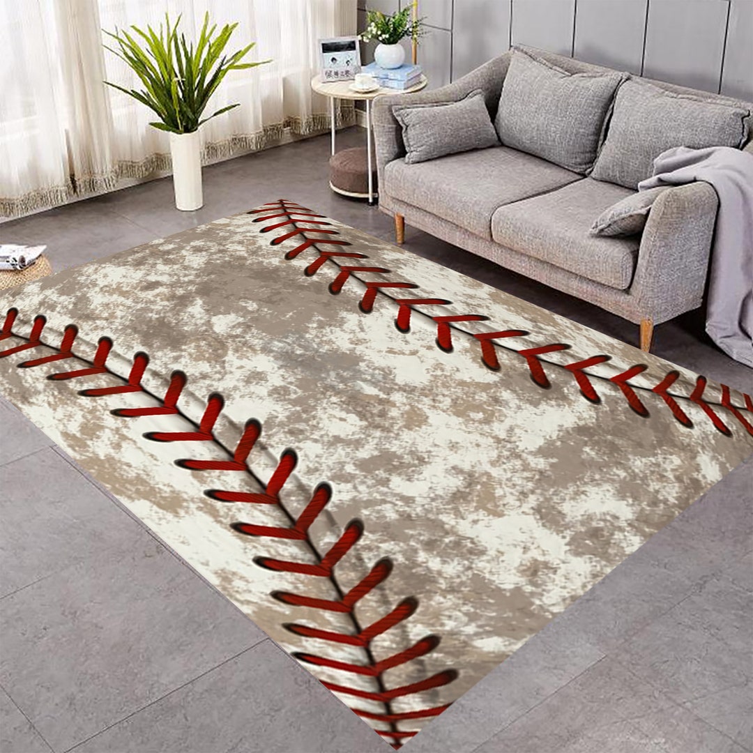 Baseball Area Rug,baseball Ball,sports Rug,baseball,fantastic Rug