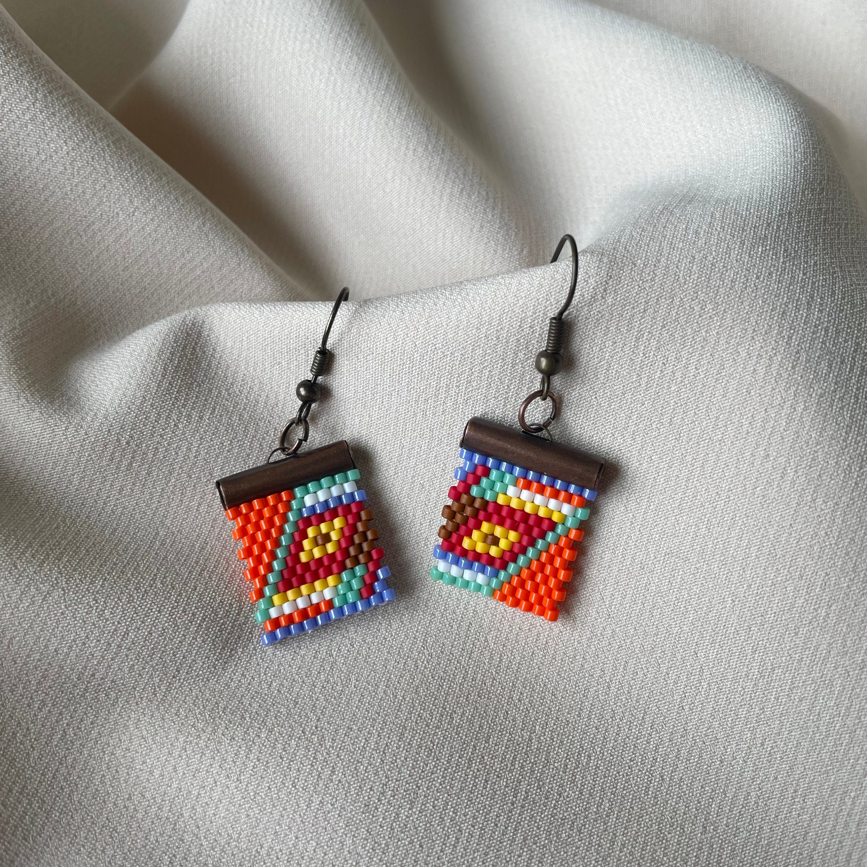 Miyuki Seed Bead Threader Earrings – The Big Lake