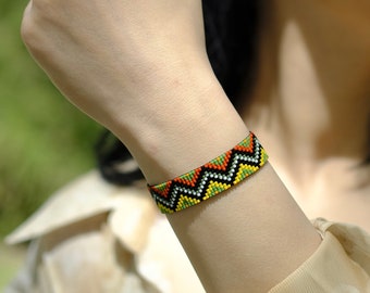 Ethnic Patterned Miyuki Bracelet