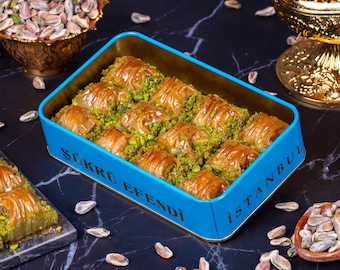 Sukru Efendi 1935 Famous Twisted Turkish Baklava,Turkish Baklava,Homemade Baklava,Pistachio Baklava,Walnut Baklava,Turkish Dessert,Gift