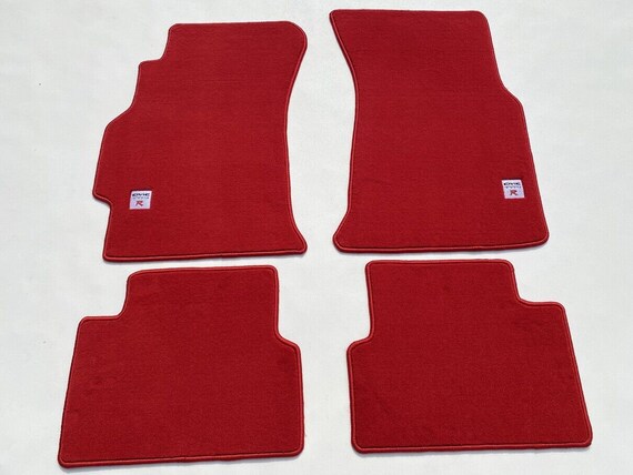 For Honda Civic Carpet Set Floor Mat Mats 4 Pcs Dark Red Type-r EK
