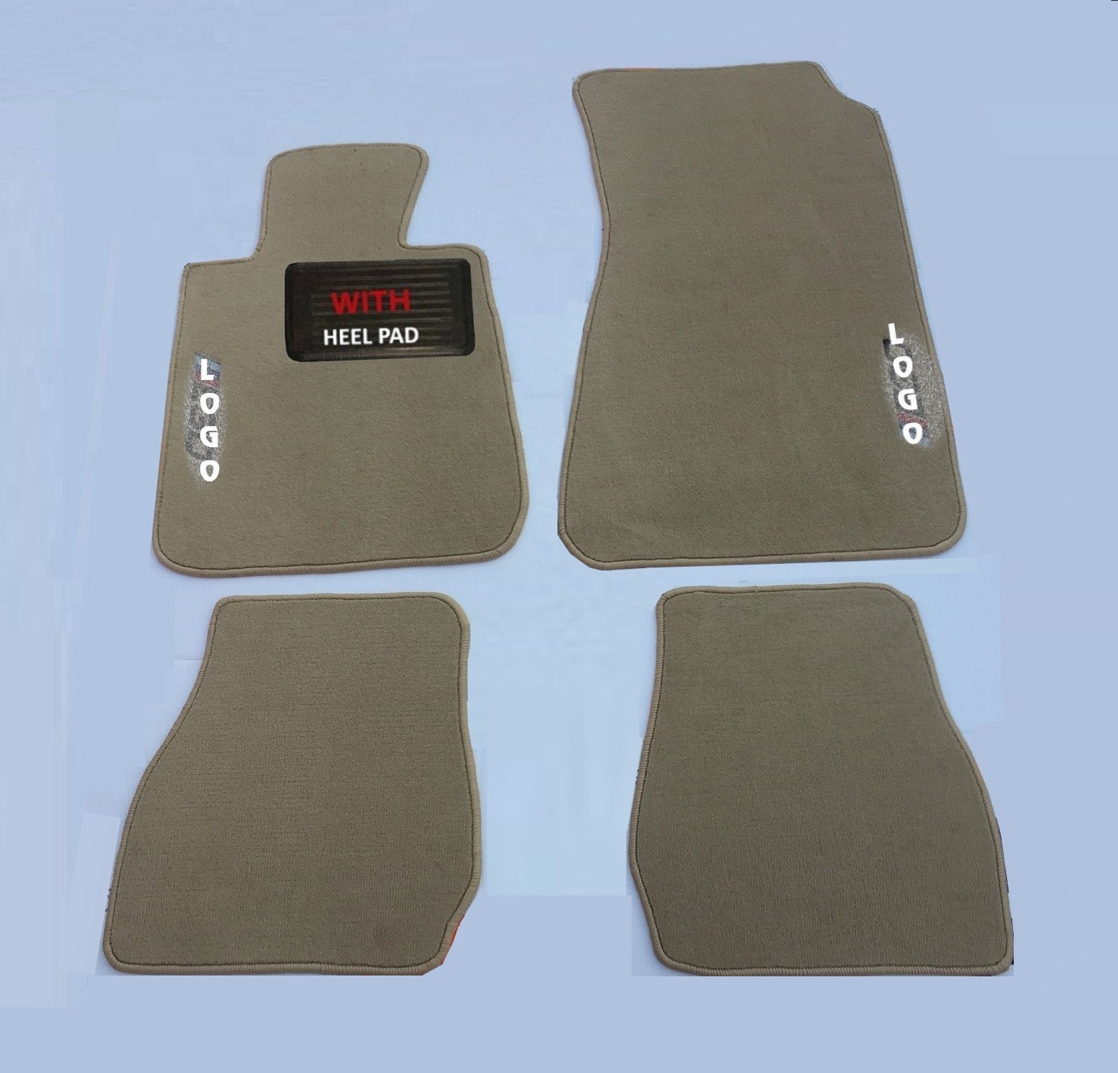 For BMW E30 Coupe/cabrio Velour Floor Mats Carpet Beige Tan Set Of4 With Heel Pad Etsy