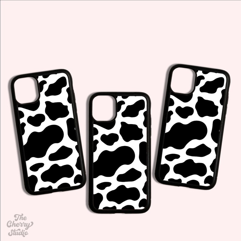 Iphone Sublimation Designs Pink Cow Print Phone Case Etsy