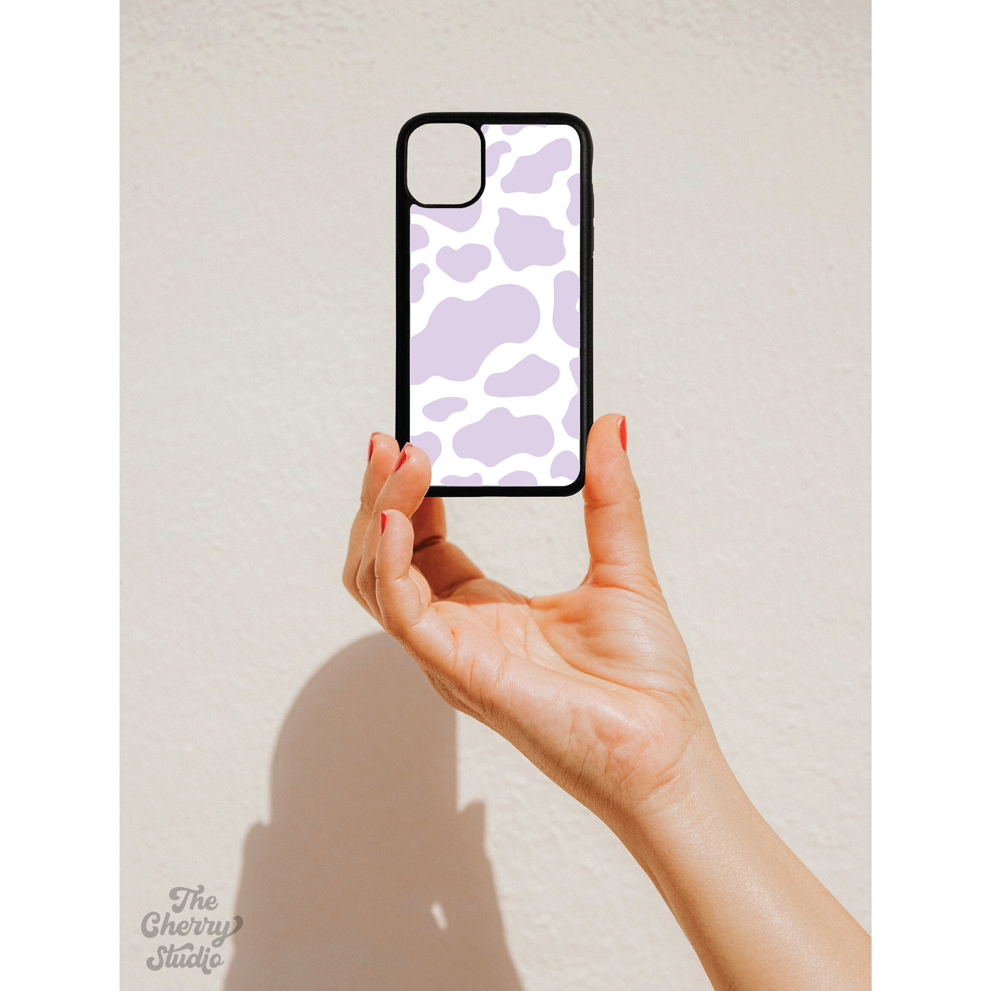 Iphone Sublimation Designs Pink Cow Print Phone Case Etsy