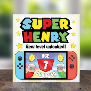 Personalised Gaming Card-Boys-Girls, Gamer Birthday Card, Console Gamer Birthday-Son-Grandson-Daughter-Brother-5th-6th-7th-8th-9th-10th