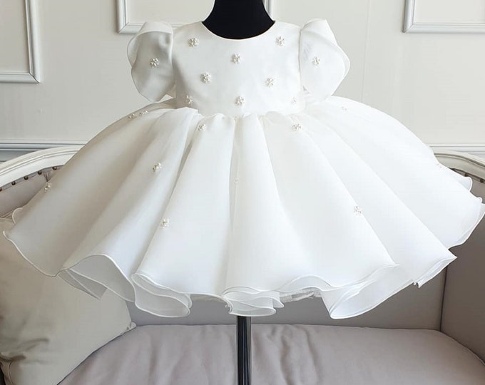 Girls Dress New Ivory Sleeveless Princess Dress For Girl Flower Girl Dresses First Communion Dress