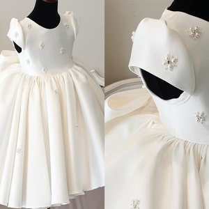 Real Photos Short Flower Girl Dresses For Wedding Evening Party Kids Formal Princess Junior Bridesmaid Dress Satin girl dress