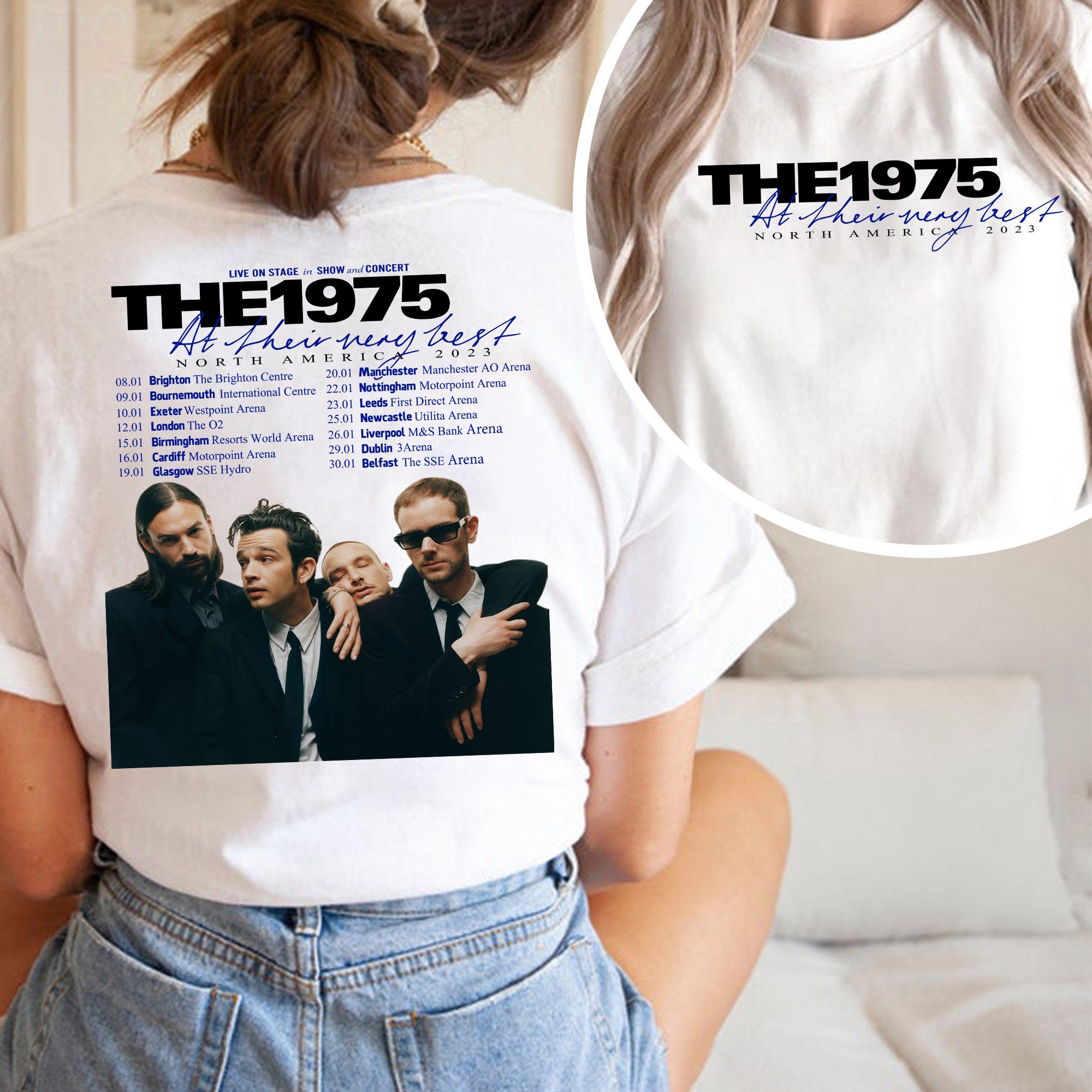 The 1975 North America Tour 2023 Shirt, At Their Very Best Tour Double