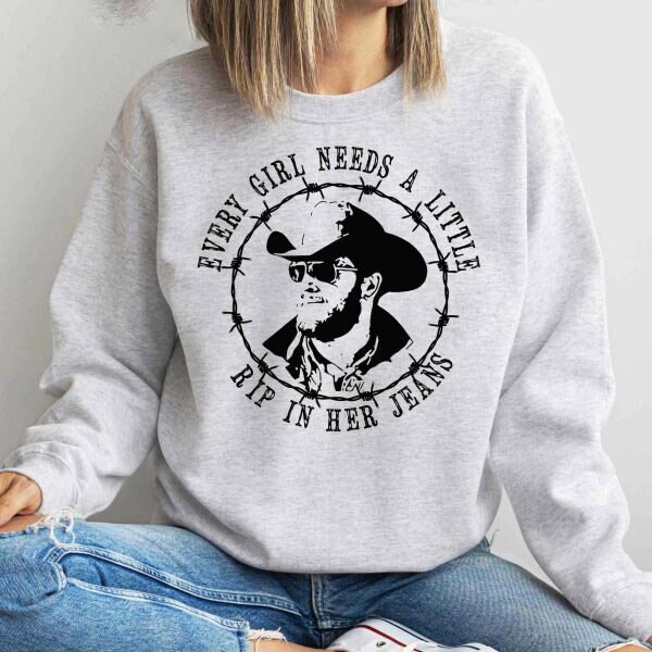 Discover Every Girl Needs A Little Rip In her Jeans Sweatshirt