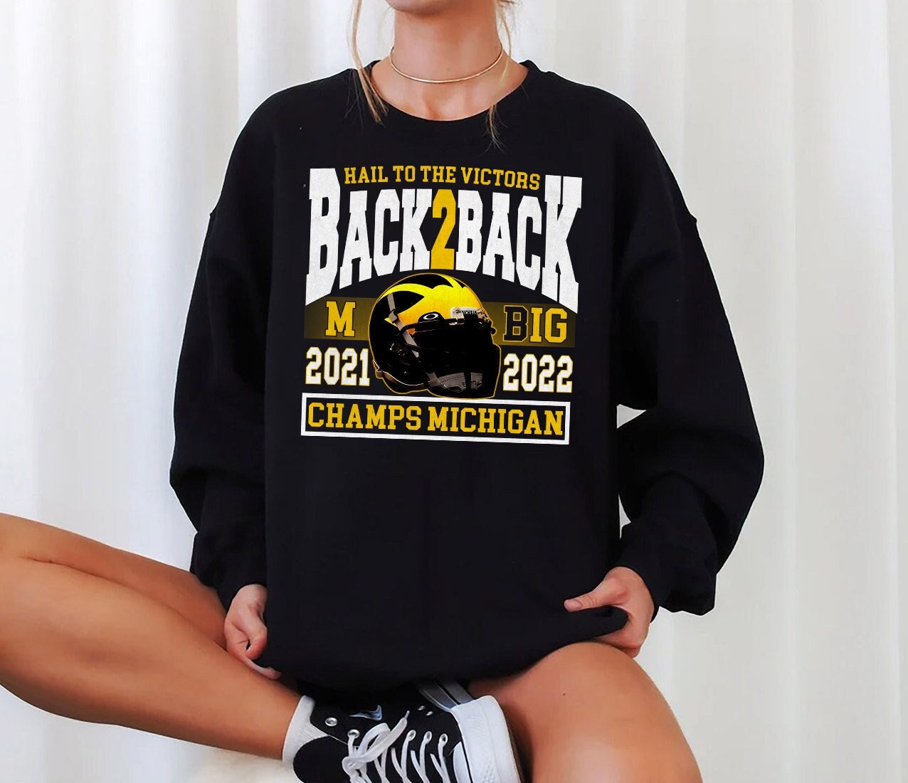 Discover Michigan Back-To-Back Big Ten Championship 2022 Shirt, Wolverines Football Big Ten Champions Shirt