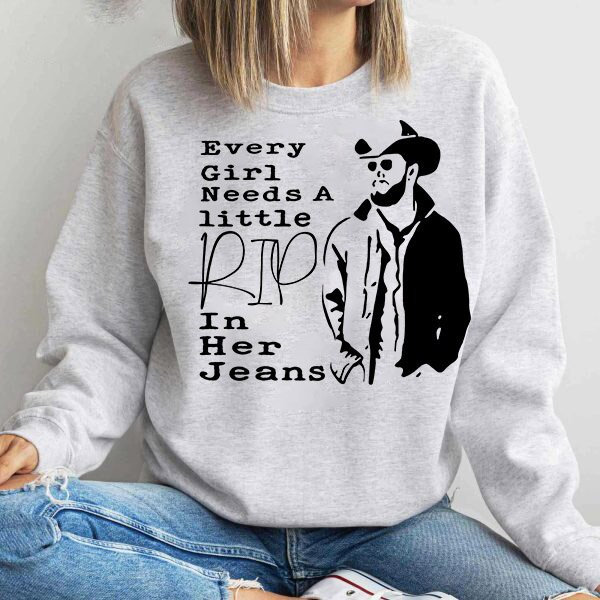 Discover Every Girl Needs A Little Rip In her Jeans Sweatshirt