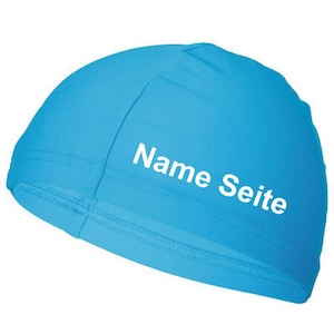 Gorro de baño infantil gorro de baño gorro de baño gorro de baño estampado con nombre Hellblau