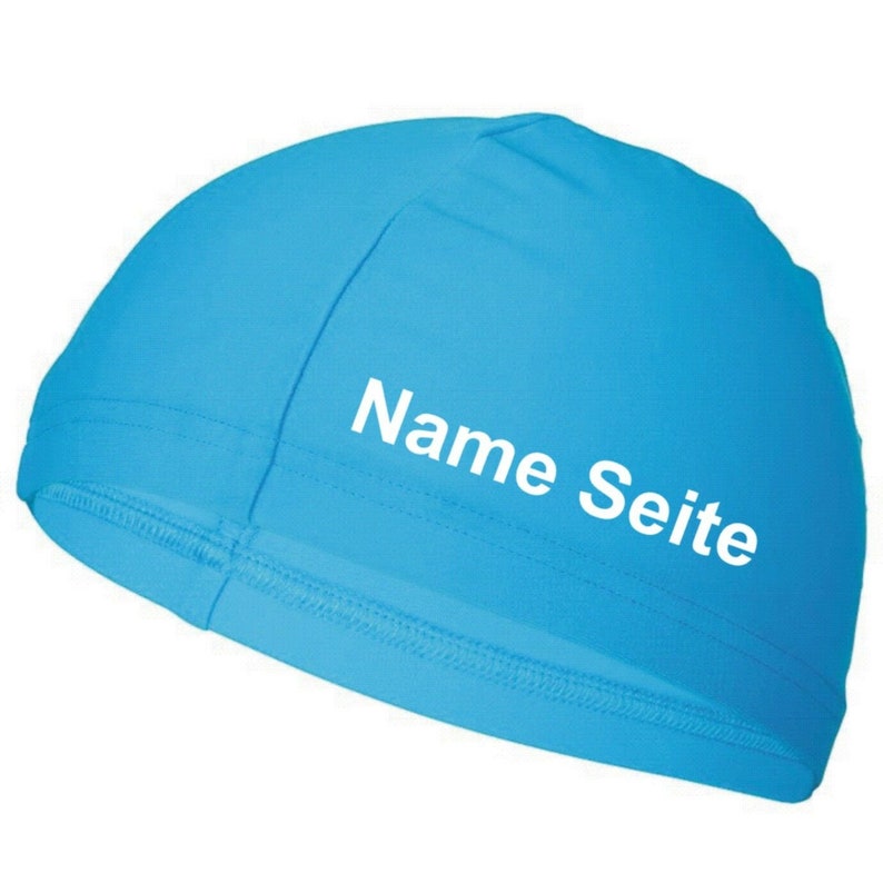 Gorro de baño infantil gorro de baño gorro de baño gorro de baño estampado con nombre Hellblau