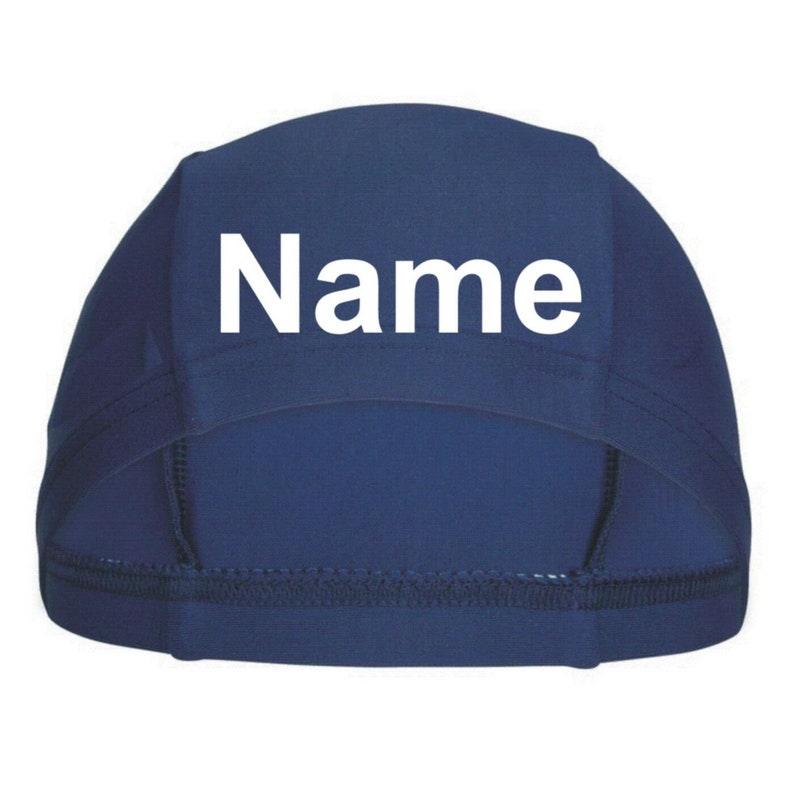 Gorro de baño infantil gorro de baño gorro de baño gorro de baño estampado con nombre Azul