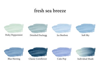 Wall paint blue turquoise petrol mint "fresh sea breeze" 2.5L & 5L