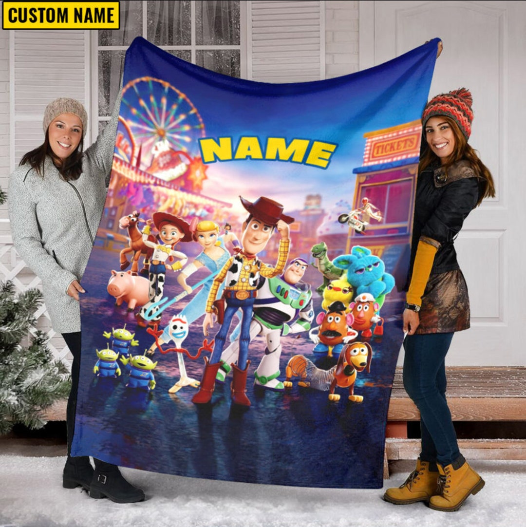 Custom Toy Story Blanket Disney Toy Story Blanket Toy Story Etsy