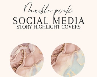 Couvertures rose marbré pour reflets Instagram