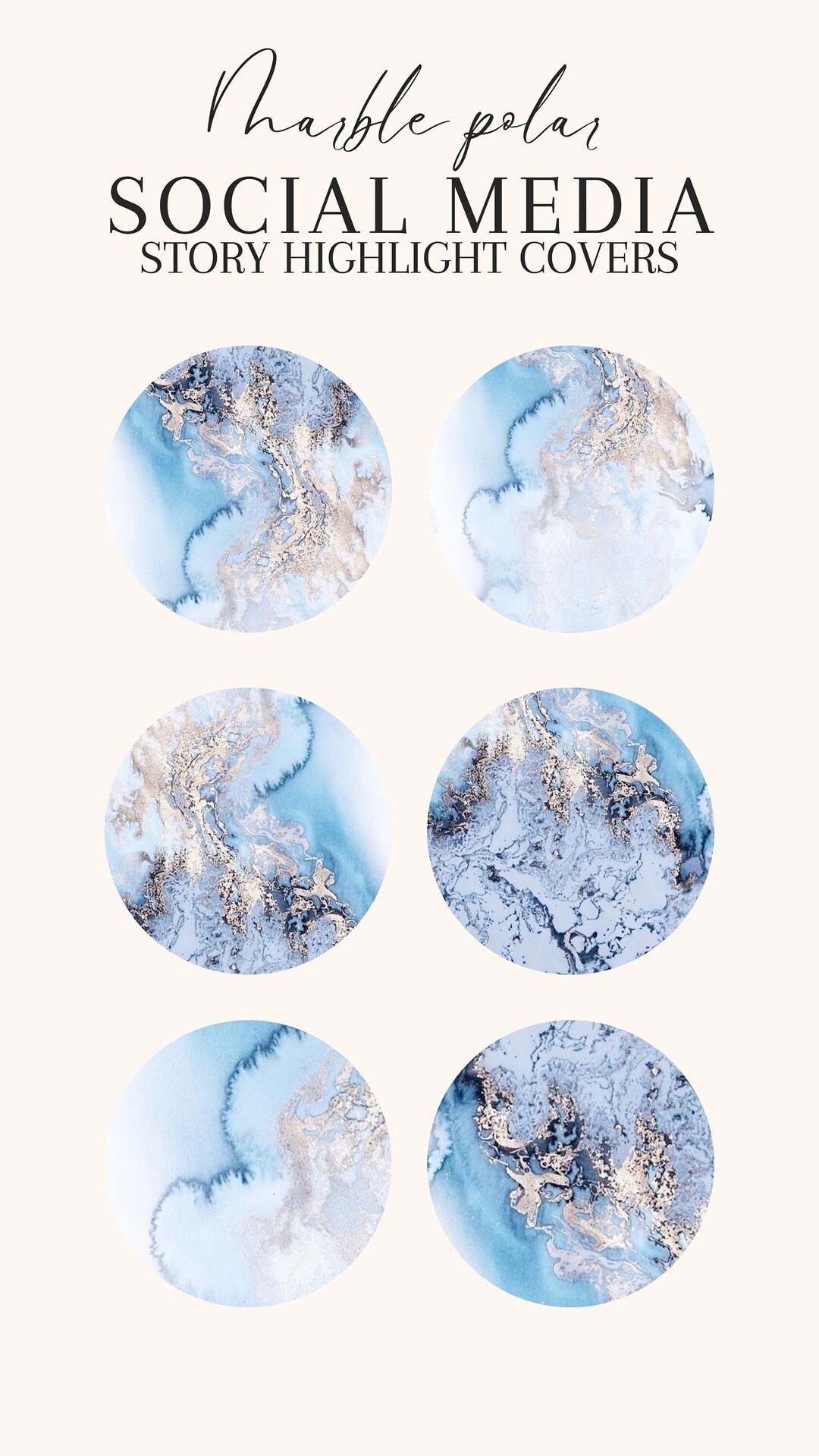 Instagram Highlight Covers Marble