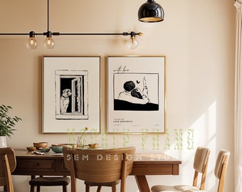 Set med 2 ramar, Mockup-ram, Trärammockup, Rammockup, Konstverkmockup, Rammockup, Konsttryckmockup
