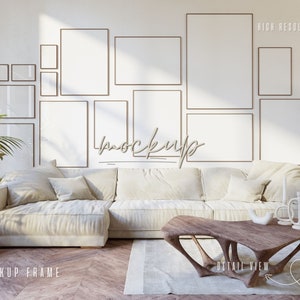 Mockup Frame, Poster Mockup, Gallery wall frame mockup, Gallery frame mockup, Mockup for printable poster