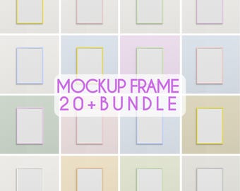 20 Mockup Frame Bundle: PSD Template (Digital Download)