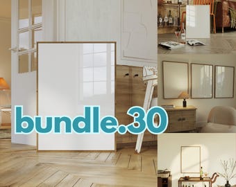 30 Frames Mockup PSD Bundle: Wall Art Display