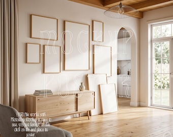 Gallery Wall Frame Mockup (PSD File)